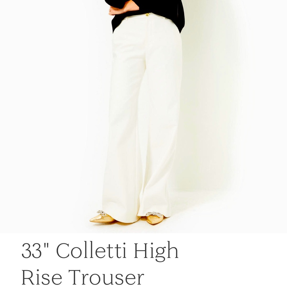 Brand New Lilly Pulitzer Colletti high rise Trousers Size 4